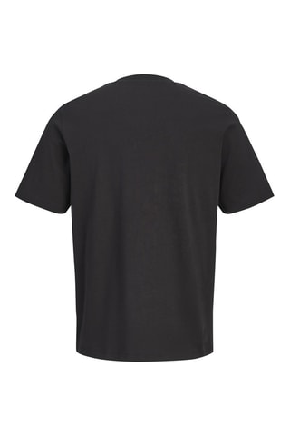 T-shirt regular en coton biologique  -  Noir - Jack&Jones