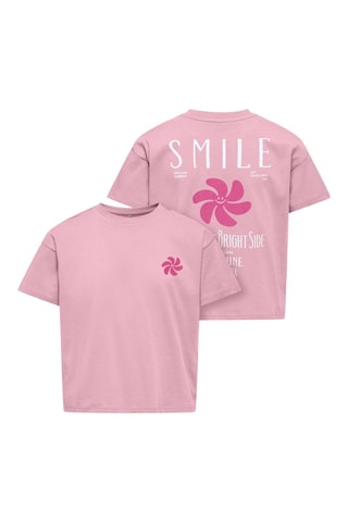 T-shirt en coton biologique - Rose - Only
