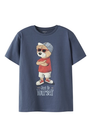 T-shirt en coton biologique - Indigo - Name It