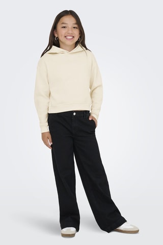 Sweat à capuche  -  Ecru - Kids Only Girl