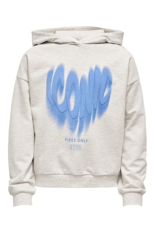 Sweat en coton biologique - Gris clair - Kids Only Girl