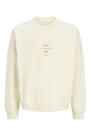 Sweat en coton biologique  - Jack&Jones -  Blanc