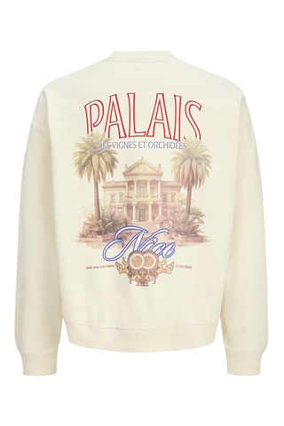 Sweat en coton biologique  - Jack&Jones -  Blanc
