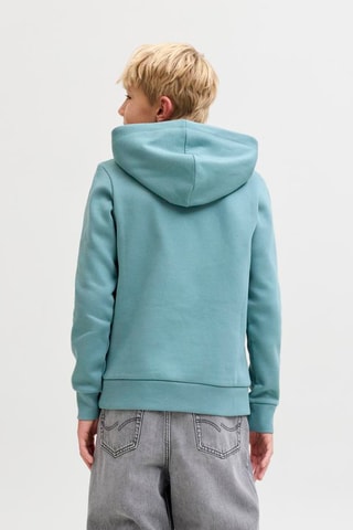 Sweat à capuche en coton biologique  -  Vert d'eau - Jack&Jones