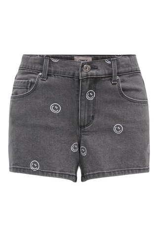 Short en jean Smiley - Gris clair - Only