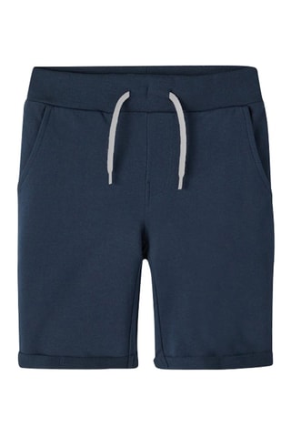 2 shorts regular  -  Gris clair chiné et bleu foncé - Name It