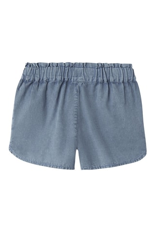 Short regular en coton biologique et lin  -  Bleu clair - Name It
