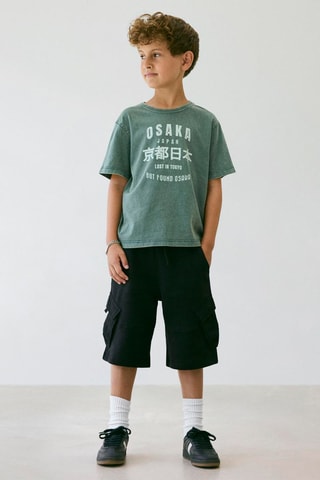Bermuda en coton biologique  -  Noir - Name It