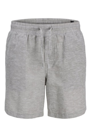 Bermuda en coton biologique et lin - Gris - Jack&Jones Junior