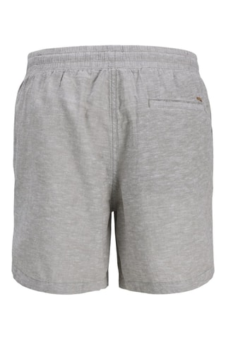 Bermuda en coton biologique et lin - Gris - Jack&Jones Junior