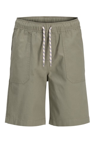 Bermuda regular taille haute en coton biologique  - Jack&Jones -  Kaki