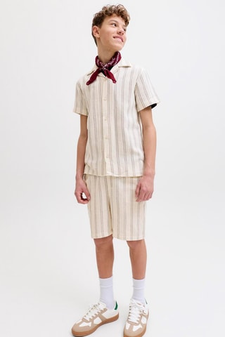 Bermuda jogger en coton biologique  - Jack&Jones -  Ecru