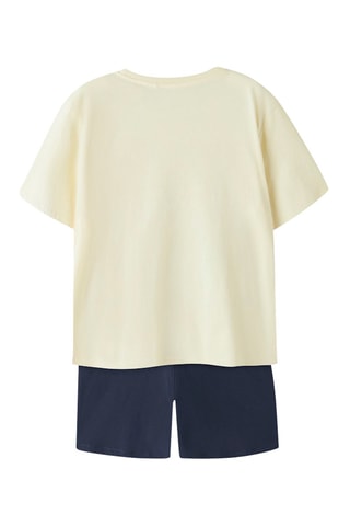 T-shirt et short regular  -  Jaune et bleu marine - Name It