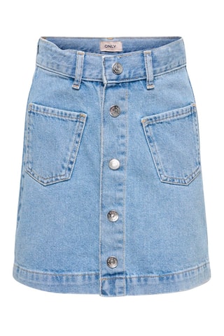 Jupe droite en jean  -  Bleu clair - Kids Only Girl
