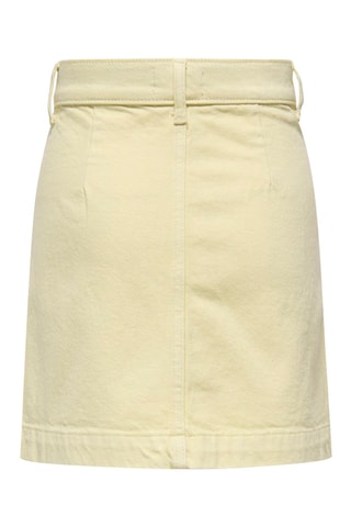 Jupe droite en jean  -  Beige - Kids Only Girl