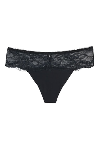 Tanga Pure Delicate - Zwart