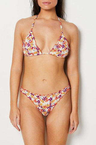 Bikinitop - Wit en Paars