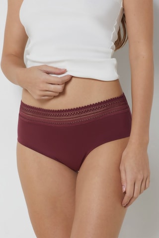 Menstruatieslip - Zware vleoiing Bordeauxrood
