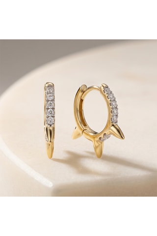 Argolas Sid - Prata folheado a ouro fino amarelo