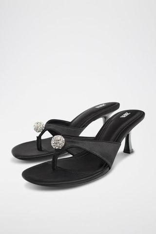 Sandales à talons - Noir