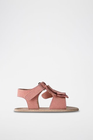 Sandales en nubuck - Vieux rose