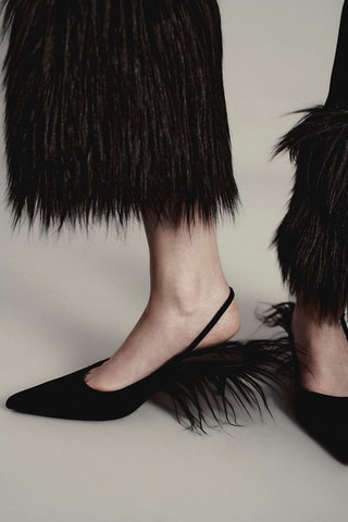 Escarpins en nubuck - Noir