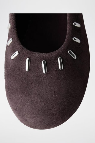 Ballerines en nubuck - Violet