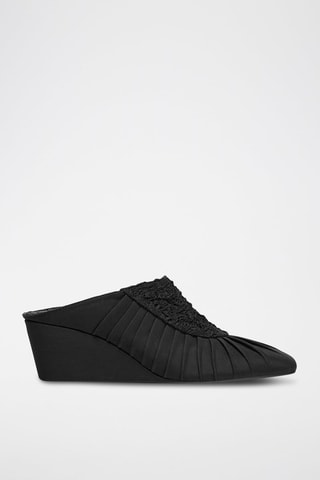 Mules compensées - Noir