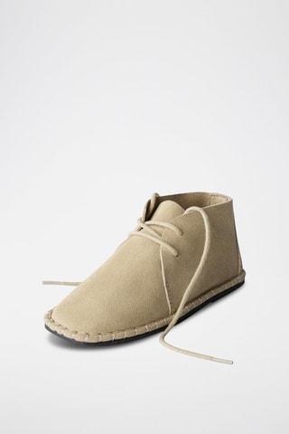 Bottines en nubuck - Beige