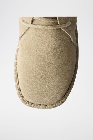 Bottines en nubuck - Beige