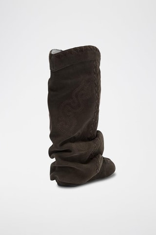 Bottines en nubuck - Marron