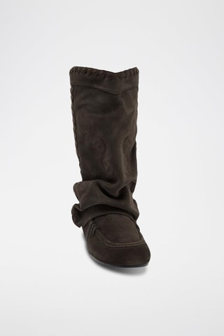 Bottines en nubuck - Marron