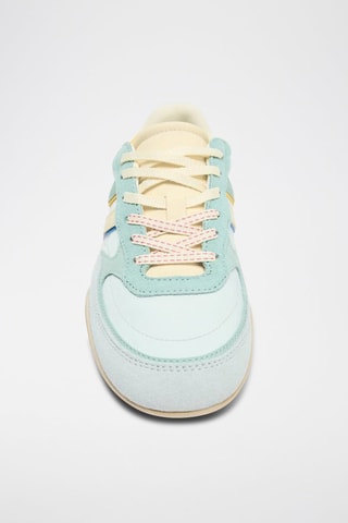 Baskets en cuir - Vert d’eau