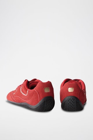 Baskets en nubuck - Rouge