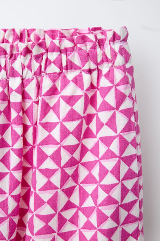 Pantalon en lin - Rose