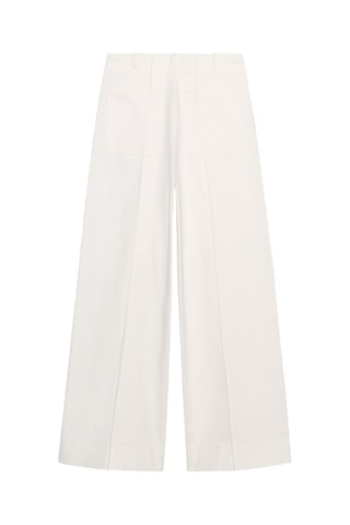 Pantalon taille haute - Blanc