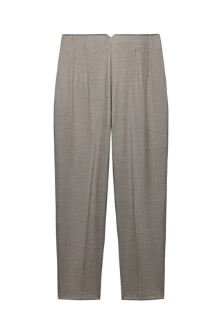 Pantalon taille haute - Gris