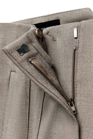 Pantalon taille haute - Gris