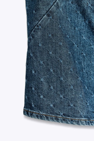 Veste en jean sans manches - Bleu
