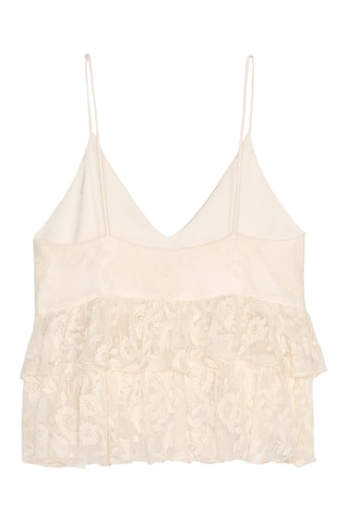 Top en dentelle - Beige