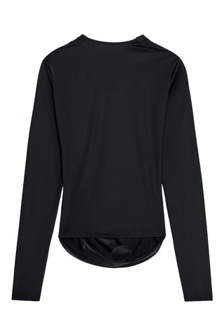 Top drapé - Noir