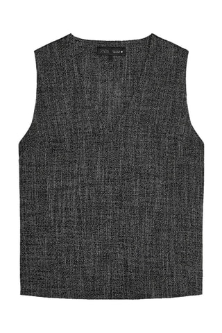 Top - Gris foncé chiné
