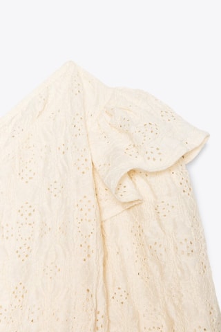 Top en broderie anglaise - Beige