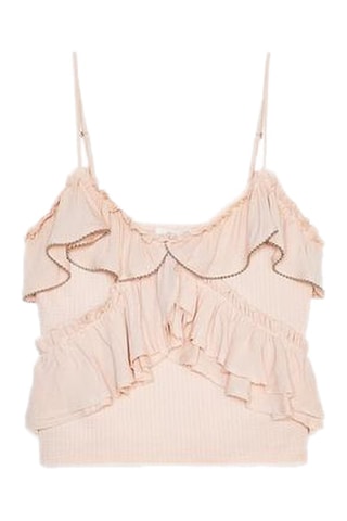 Top volanté - Rose