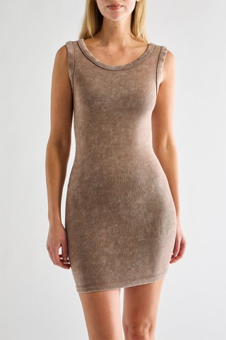 Robe courte - Marron