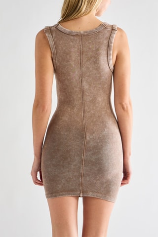 Robe courte - Marron