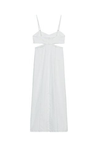 Robe droite en jean - Blanc