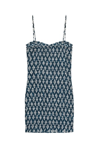 Robe droite - Bleu
