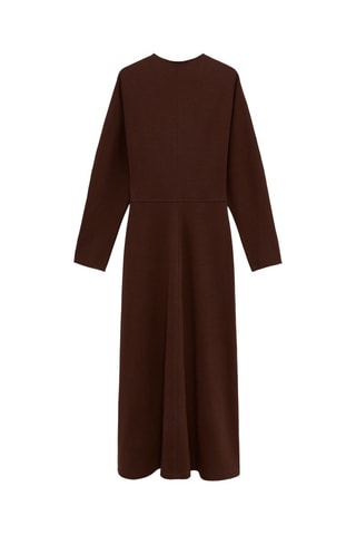 Robe midi - Marron