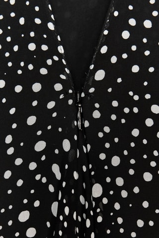 Robe droite - Noir et blanc